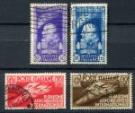 Италия 1935 г. • Mi# 528-531 • 10 c. - 1.25 L. • Международный авиационный салон в Милане • полн. серия • Used VF ( кат.- $20 )
