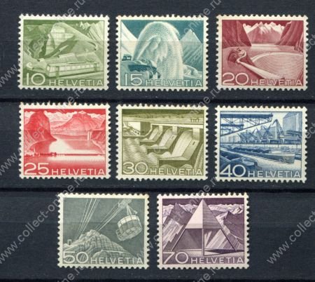 Швейцария 1949 г. • Mi# 531..540 • 10 .. 70 c. • 8 марок • стандарт серия • MNH OG VF* ( кат. - € 25 ) (1)