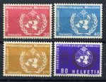 Швейцария • Метеорологическая Организация 1973 г. • Sc# 8O10-13 • эмблема организации • полн. серия • MNH OG VF