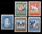 Швейцария 1965 г. • Mi# 815-818 • сюжеты из жизни святых • полн. серия • MNH OG VF