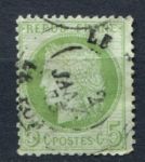 Франция 1870-1873 гг. • Sc# 53 • 5 c. • Церера • стандарт • Used F-VF ( кат.- $7 )