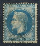 Франция 1863-1870 гг. • Sс# 33 • 20 c. • Император Наполеон III • стандарт • Used F-VF ( кат.- $2 )