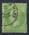 Франция 1862-1871 гг. • Sc# 23 • 5 c. • Император Наполеон III • стандарт • Used VF ( кат.- $10 )