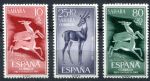 Испанская Сахара 1961 г. • Mi# 221-223 • фауна, газели • полн. серия • MNH OG VF