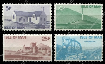 Мэн о-в 1974-1975 гг. • Архитектура, здания и сооружения • фискальный выпуск • MNH OG VF