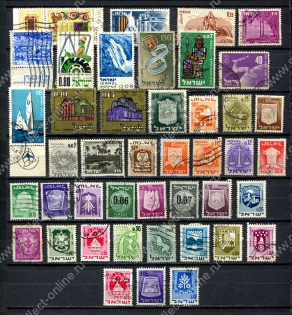 Израиль XX век • набор 40+ старых марок • Used F-VF
