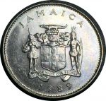Ямайка 1989 г. • KM# 47 • 10 центов • герб Ямайки • регулярный выпуск • MS BU