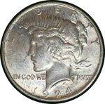 США 1924 г. • KM# 110 • 1 доллар ("Доллар мира") • серебро • регулярный выпуск • MS BU