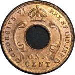 Британская Восточная Африка 1942 г. • KM# 29 • 1 цент • корона • регулярный выпуск • MS BU Люкс!!