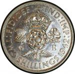Великобритания 1942 г. • KM# 855 • флорин(2 шиллинга) • Георг VI • регулярный выпуск • MS BU ( кат. - $25)