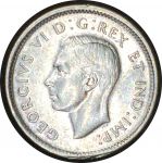 Канада 1943 г. • KM# 34 • 10 центов • Георг VI • серебро • регулярный выпуск • BU* ( кат. - $20 )