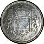 Канада 1940 г. • KM# 36 • 50 центов • Георг VI • серебро • регулярный выпуск • XF+