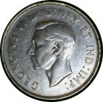 Канада 1940 г. • KM# 36 • 50 центов • Георг VI • серебро • регулярный выпуск • XF+
