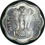 Индия 1979 г. • KM# 13.6 • 2 пайсы • львиная капитель • регулярный выпуск • MS BU ( кат. - $20-40 )
