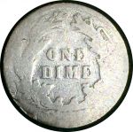 США 1892 г. • KM# 113 • дайм(10 центов) • "Барбер" • (серебро) • регулярный выпуск(первый год) • G