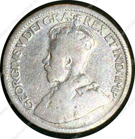 Канада 1919 г. • KM# 23 • 10 центов • Георг V • серебро • регулярный выпуск • VG