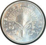 Джибути 1991 г. • KM# 22 • 5 франков • голова антилопы • регулярный выпуск • MS BU люкс! ( кат.- $ 6,00 )