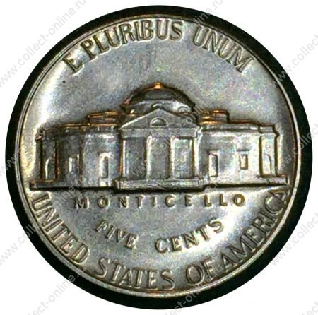 США 1966 г. • KM# A192 • 5 центов • Томас Джефферсон • регулярный выпуск • MS BU Люкс!! ( кат. - $15 )