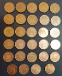Великобритания 1971-2010 гг. • 1 пенни • набор 29 монет • разные типы и года • XF - AU