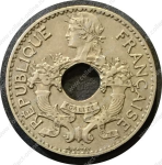 Французский Индокитай 1938 г. • KM# 18.1a • 5 центов • регулярный выпуск • AU