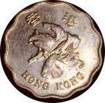Гонконг 1993-1998 г. • KM# 67 • 20 центов • цветок баухинии • регулярный выпуск • AU - UNC