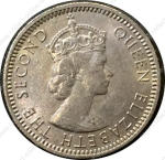Малайя и Британское Борнео 1961 г. • KM# 2 • 10 центов • Елизавета II • регулярный выпуск • MS BU ( кат. - $12 )