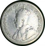 Канада 1931 г. • KM# 23a • 10 центов • Георг V • серебро • регулярный выпуск • F-