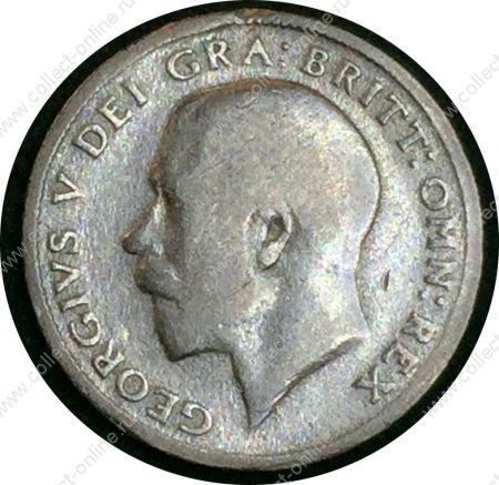 Великобритания 1921 г. • KM# 815a.1 • 6 пенсов • Георг V • регулярный выпуск • F-