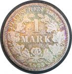 Германия 1875 г. A (Берлин) • KM# 7 • 1 марка • (серебро) • Имперский орел • регулярный выпуск • F
