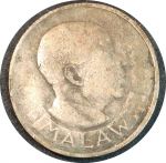 Малави 1964 г. • KM# 1 • 6 пенсов • петух • регулярный выпуск • F-VF