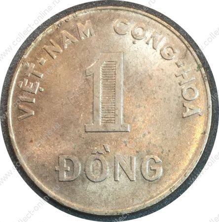 Южный Вьетнам 1971 г. • KM# 7a • 1 донг • рис • регулярный выпуск • BU-