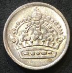 Швеция 1958 г. • KM# 823 • 10 эре • билон • Корона • регулярный выпуск • AU