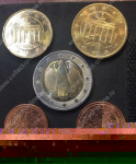 Германия • ФРГ 2002-2016 г. • 2,5,20,50 центов и 2 евро • лот 5 монет • MS BU