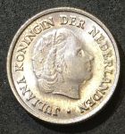 Нидерланды 1951 г. • KM# 182 • 10 центов • королева Юлиана • регулярный выпуск • BU ( кат.- $12,00 )