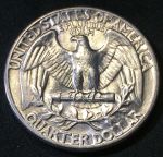 США 1944 г. • KM# 164 • квотер (25 центов) • (серебро) • Джордж Вашингтон • регулярный выпуск • BU-