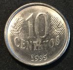 Бразилия 1994-7 гг. KM# 633 • 10 сентаво • MS BU