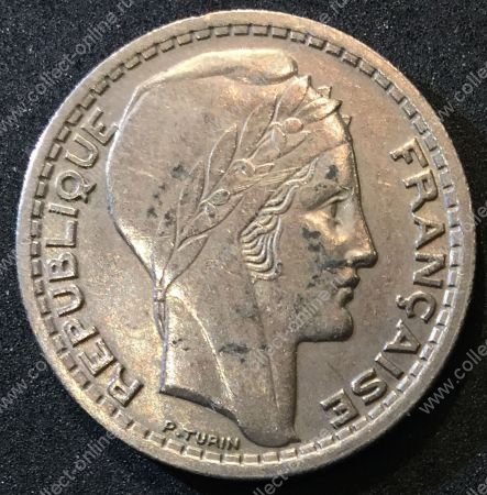 Франция 1947г. KM# 908.1 • 10 франков • XF-XF+