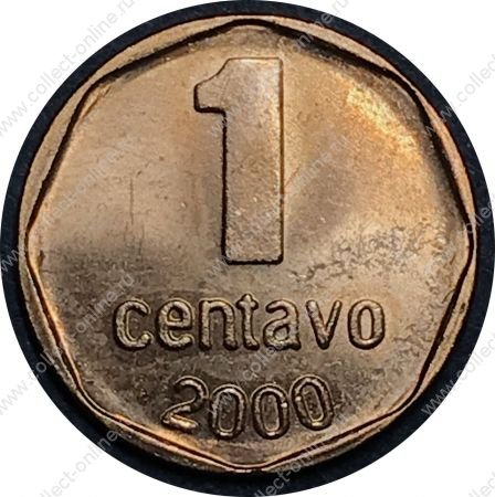 Аргентина 2000 г. • KM# 113a • 1 сентаво • регулярный выпуск • MS BU