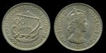 Кипр 1955 г. KM# 37 • 100 миллей • Елизавета II • древний парусник • регулярный выпуск • MS BU