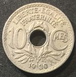 Франция 1930г. KM# 866 • 10 сантимов • MS BU