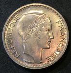 Франция 1948 г. • KM# 909.1 • 10 франков • (малая голова) • регулярный выпуск • BU