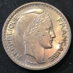 Франция 1948 г. B • KM# 909.2 • 10 франков • (большая голова) • регулярный выпуск • BU