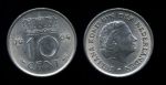 Нидерланды 1964 г. • KM# 182 • 10 центов • королева Юлиана • регулярный выпуск • MS BU ( кат.- $6,00 )