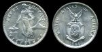 Филиппины 1944 г. S • KM# 183 • 50 сентаво • герб страны • серебро • регулярный выпуск • BU