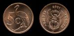 Южная Африка • ЮАР 2001 г. • KM# 223 • 5 центов • герб страны • цапля • регулярный выпуск • MS BU