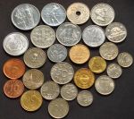Иностранные монеты • лот 27 шт. разных, без обращения, в блеске • UNC-MS BU 