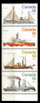 Канада 1978 г. • SC# 776-9a • 14 c.(4) • Парусные корабли • полн. серия • сцепка 4 м. • MNH OG VF