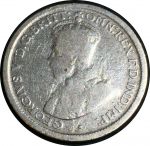 Австралия 1916 г. m • KM# 25 • 6 пенсов • Георг V • серебро • регулярный выпуск • F- ( кат.- $75 )