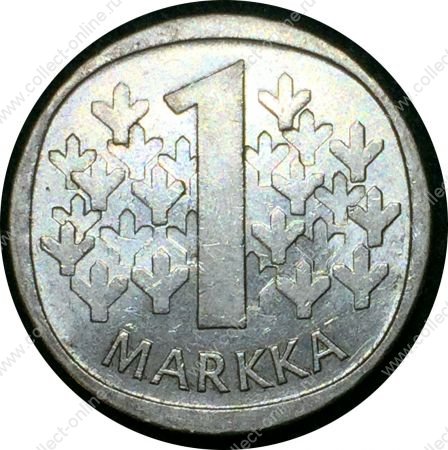 Финляндия 1966 г. S • KM# 49 • 1 марка • финский лев • серебро • регулярный выпуск • MS BU