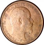 Великобритания 1907 г. • KM# 794.2 • 1 пенни • Эдуард VII • регулярный выпуск • XF ( кат. - $30 )